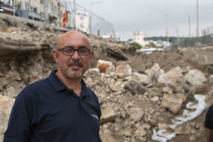 זובייר עדאווי, מנהל החפירה מטעם רשות העתיקות. צילום-יולי שוורץ