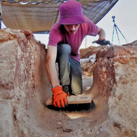 החפירה באמה. צילום אמיל אלג'ם רשות העתיקות