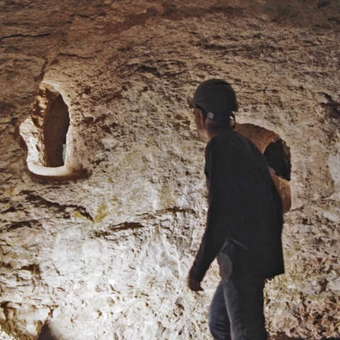 מערכת המסתור הגדולה ביותר שנחשפה בגליל. צילום אמיל אלג'ם, רשות העתיקות
