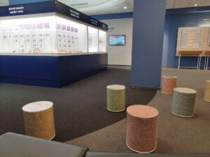 אולם התצוגה מרכז המבקרים של בנק ישראל תל אביב - צילום: אפי אליאן