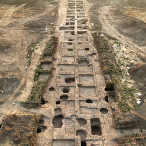 חפירת רשות העתיקות ליד קרית גת. צילום אמיל אלג'ם