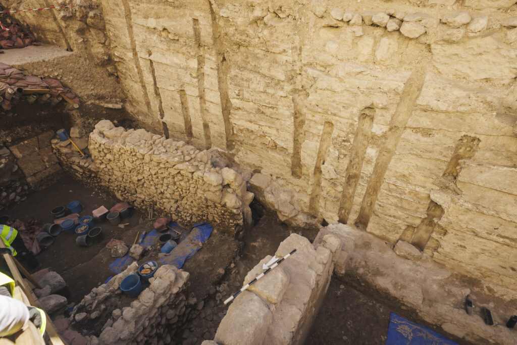 החפירה הארכיאולוגית שבה נחשף המטבע. צילום אליהו ינאי, עיר דוד