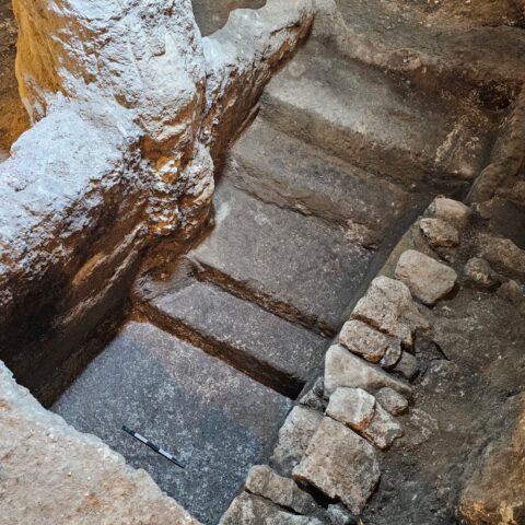 תחת רחבת הכותל בירושלים: מקווה טהרה קדום מתקופת ימי בית שני נחשף בחפירה ארכיאלוגית מקווה הטהרה. צילום ארי לוי