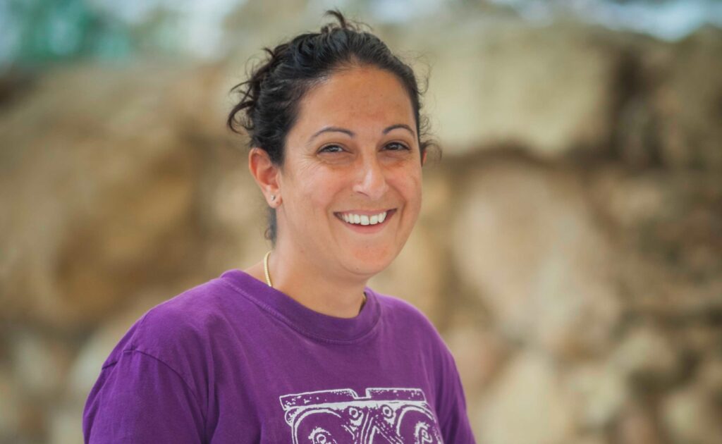 מנהלת החפירה אפרת בוצר. צילום קובי הראתי, עיר דוד